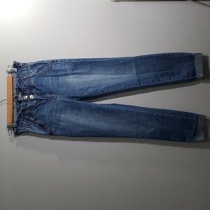 Almost Famous Denim size small S unique cuffed high rise skinny jeans